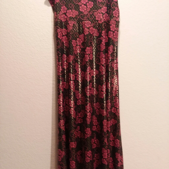 SALE! NWOT!! LULAROE EXTREME SHEEN GOLD SHIMMER MAXI SKIRT - Picture 10 of 11